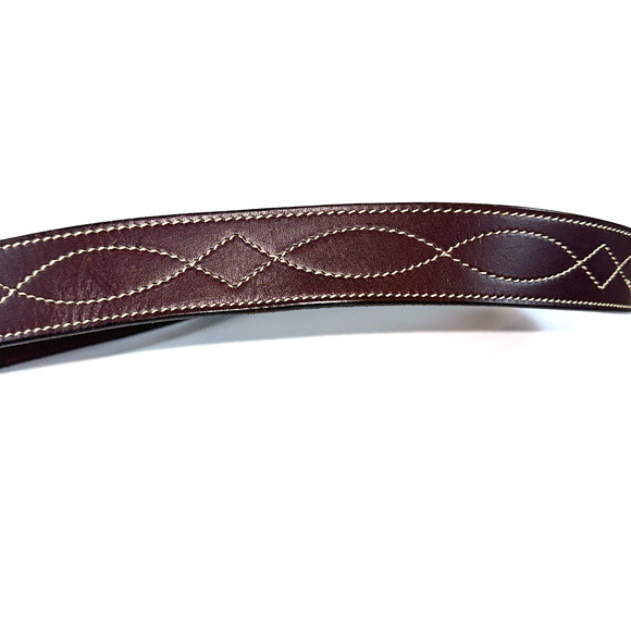 Cabelas Leather Men's Belt Sz 38 Brown Western Outback Legends Made in Australia - Picture 3 of 7